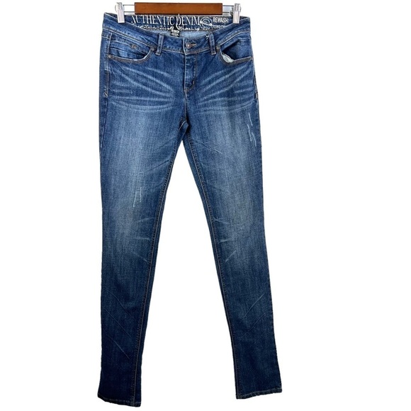 AUTHENTIC DENIM BENMORE‎ REWASH SKINNY JUNIOR JEANS - Picture 1 of 16